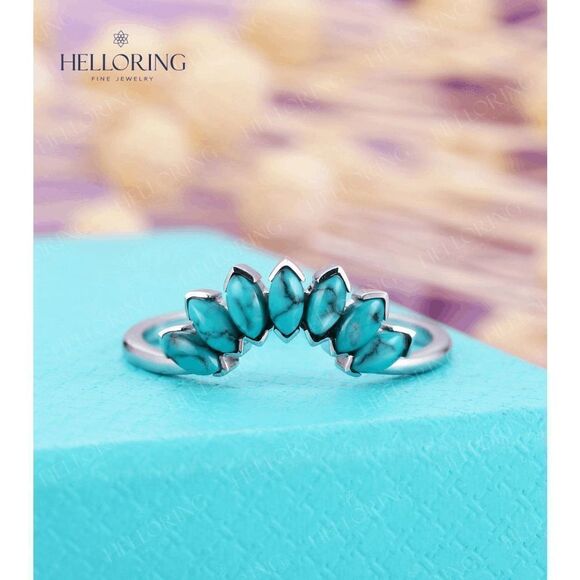 DIAMOND PEAR MOISSANITE TWISTED  WEDDING ENGAGEMENT RING/GUARD - Picture 5 of 5